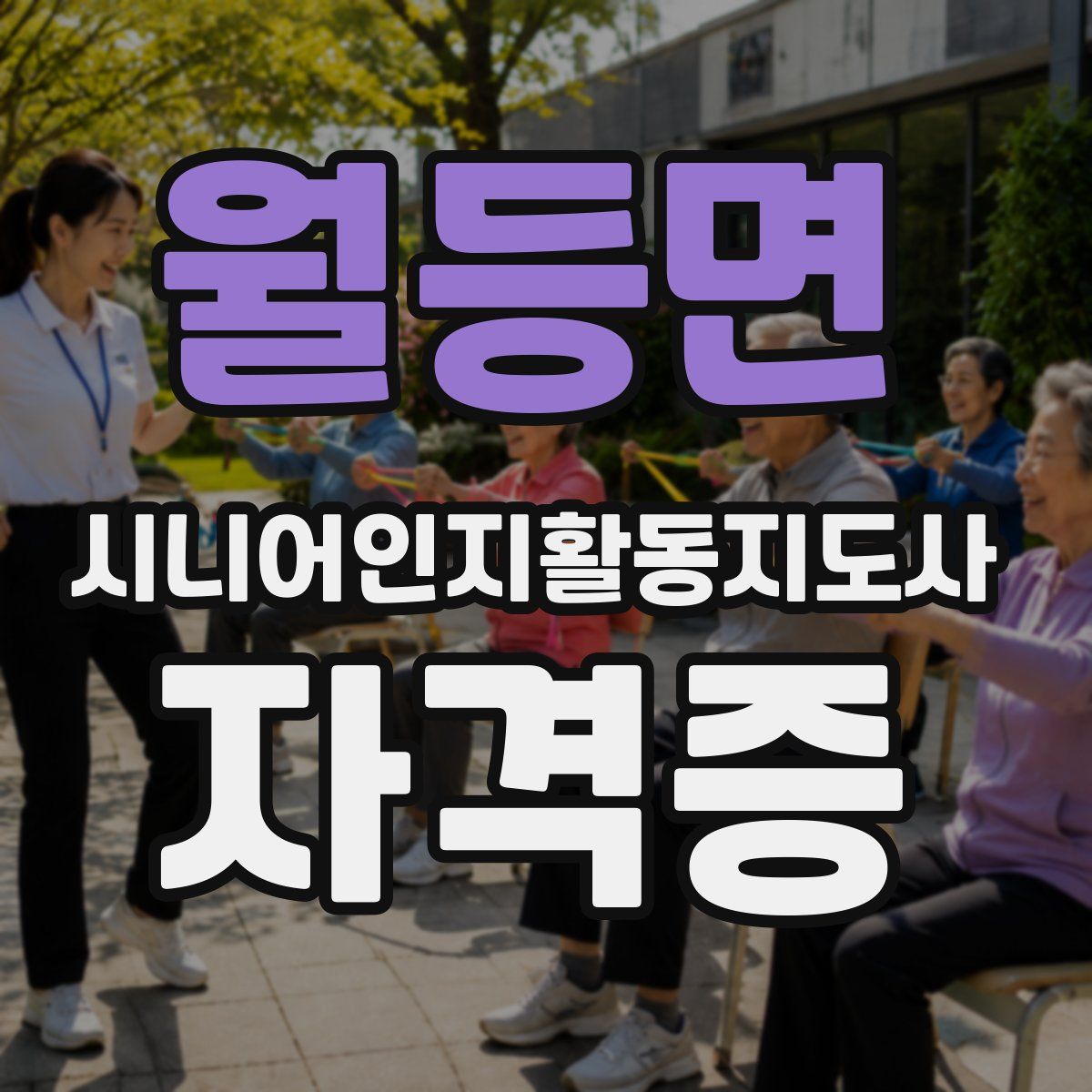 월등면 시니어인지활동지도사 자격증