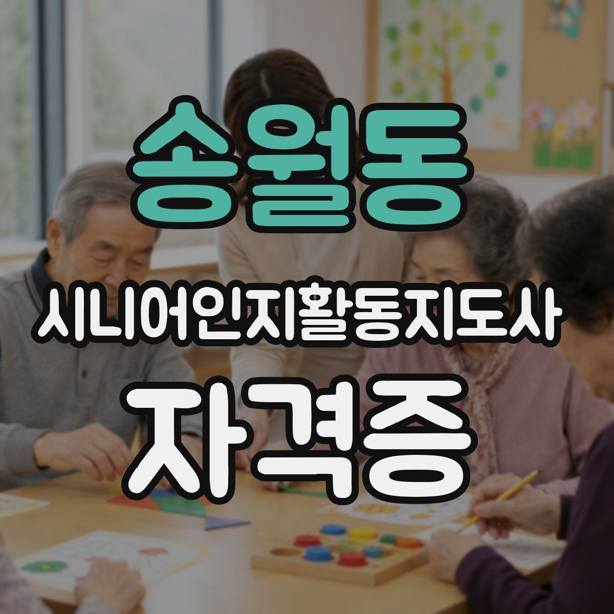 송월동 시니어인지활동지도사 자격증