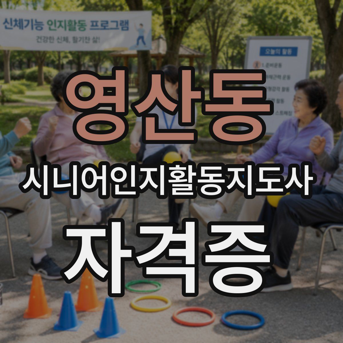 영산동 시니어인지활동지도사 자격증