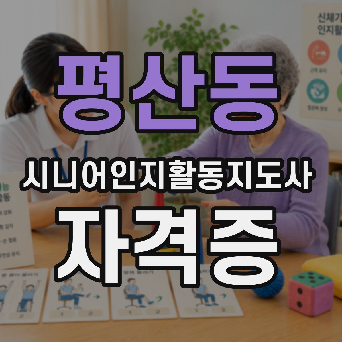 평산동 시니어인지활동지도사 자격증