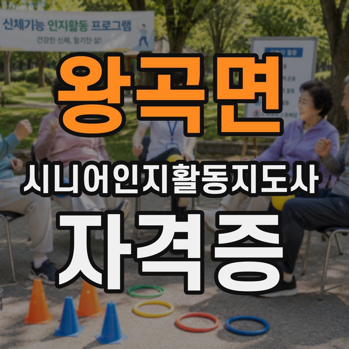 왕곡면 시니어인지활동지도사 자격증