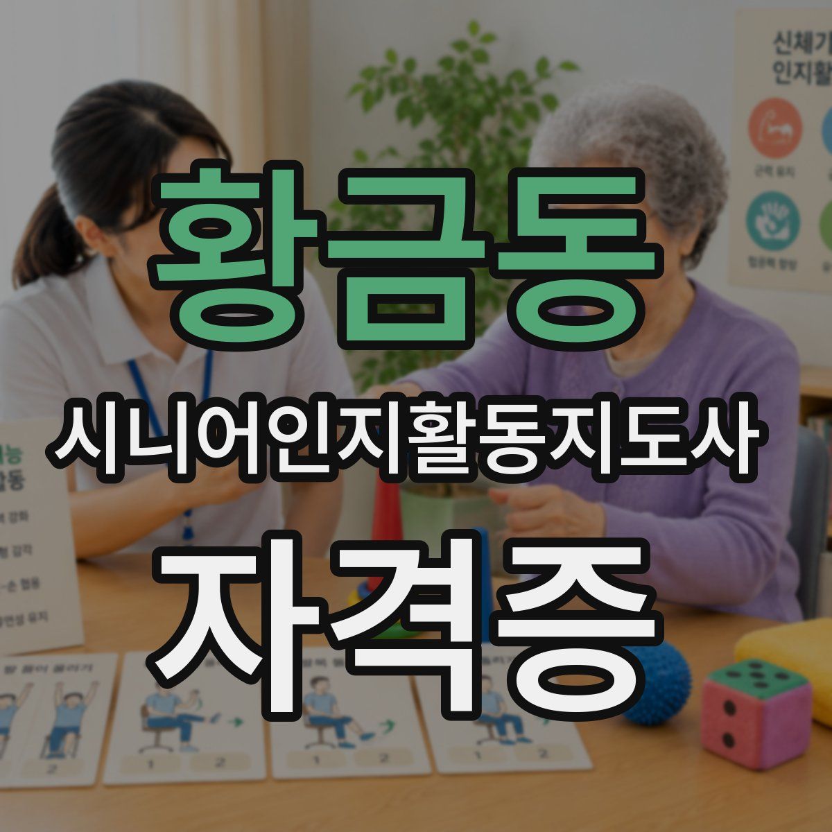 황금동 시니어인지활동지도사 자격증