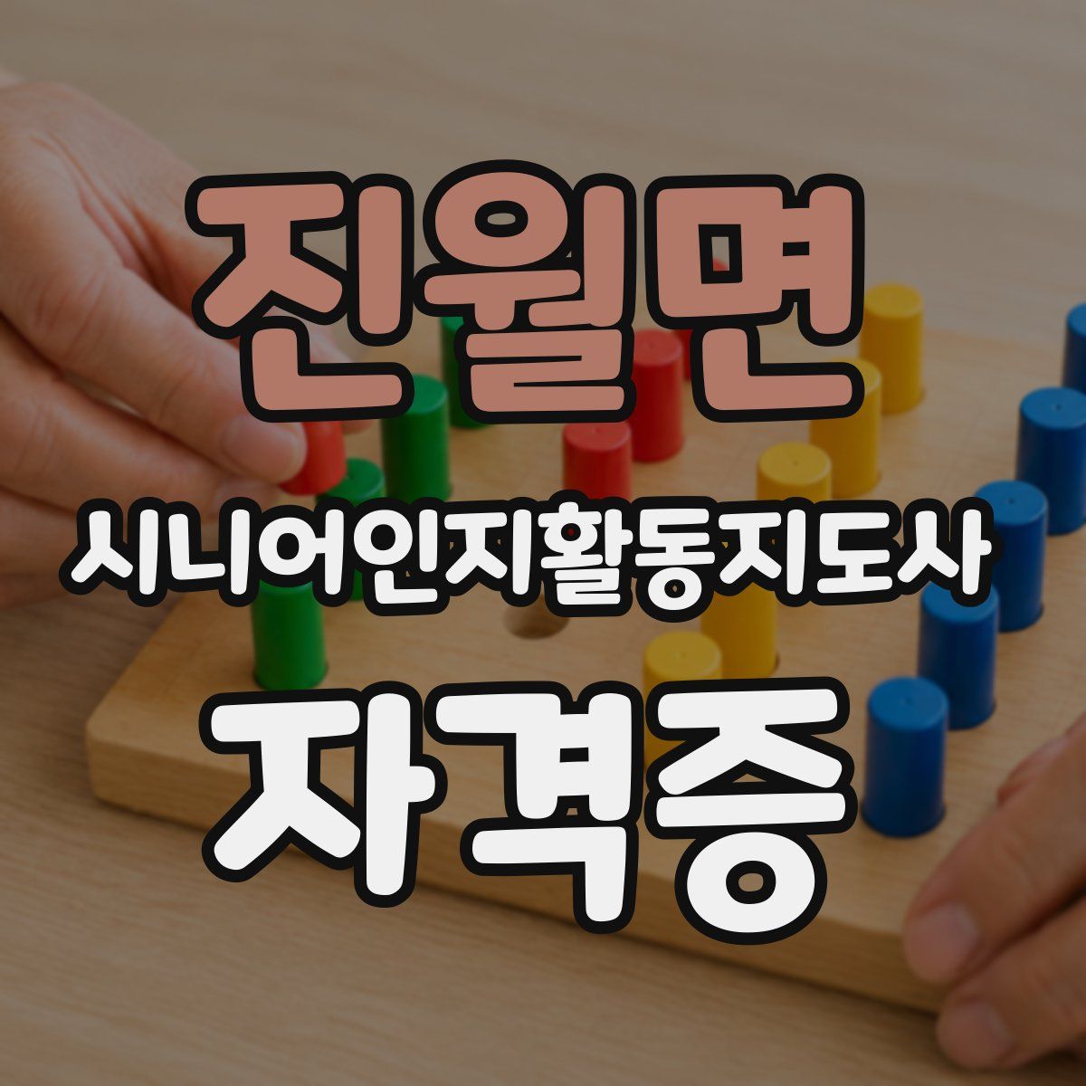 진월면 시니어인지활동지도사 자격증