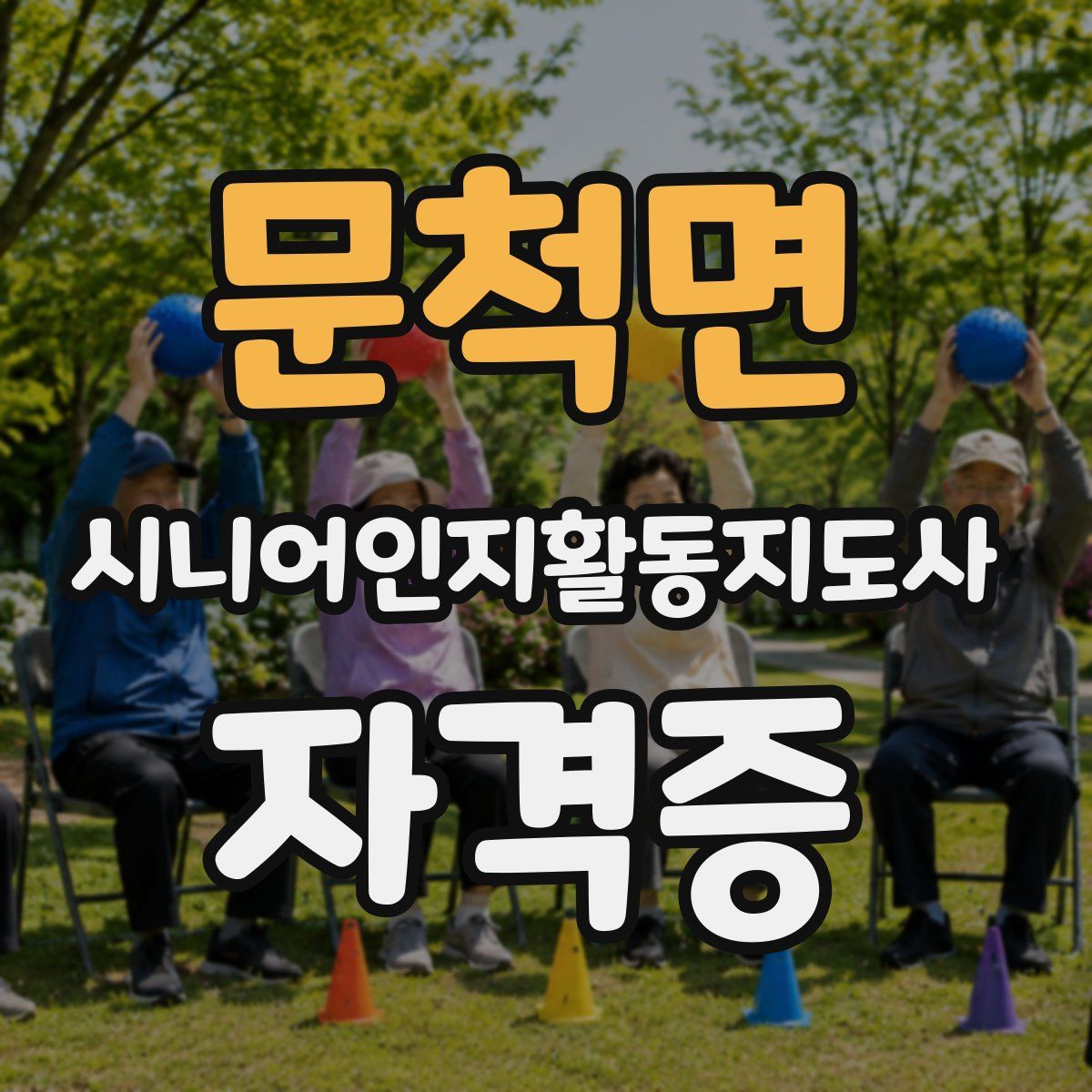 문척면 시니어인지활동지도사 자격증