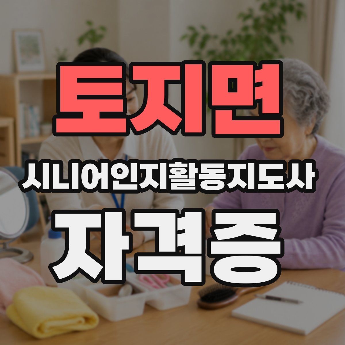 토지면 시니어인지활동지도사 자격증