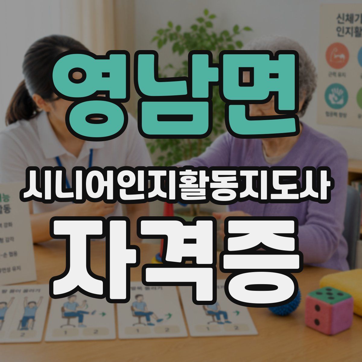 영남면 시니어인지활동지도사 자격증