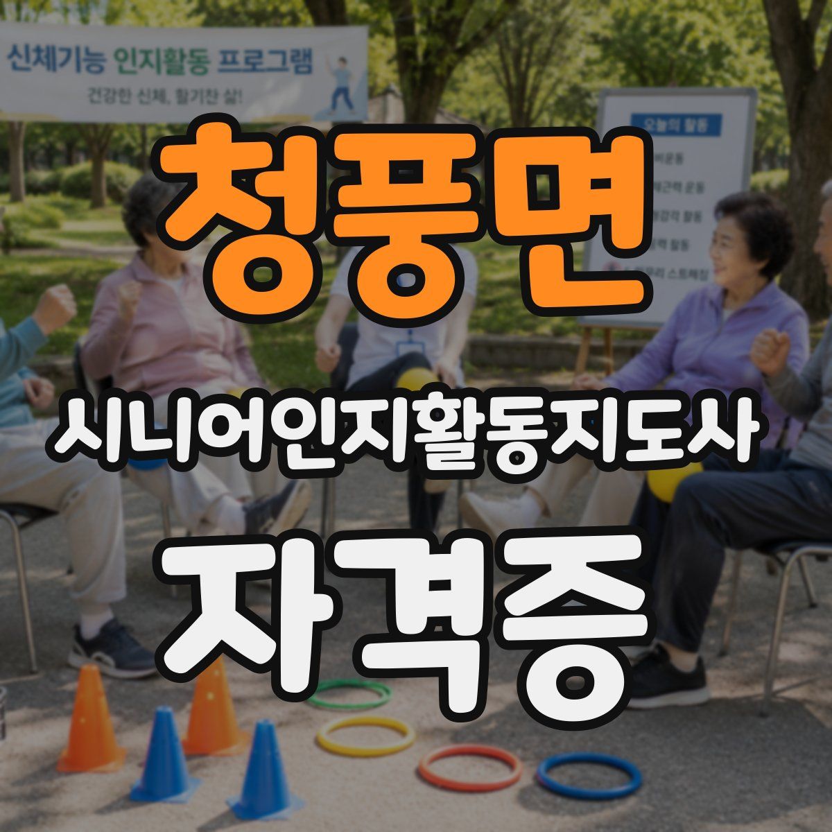 청풍면 시니어인지활동지도사 자격증