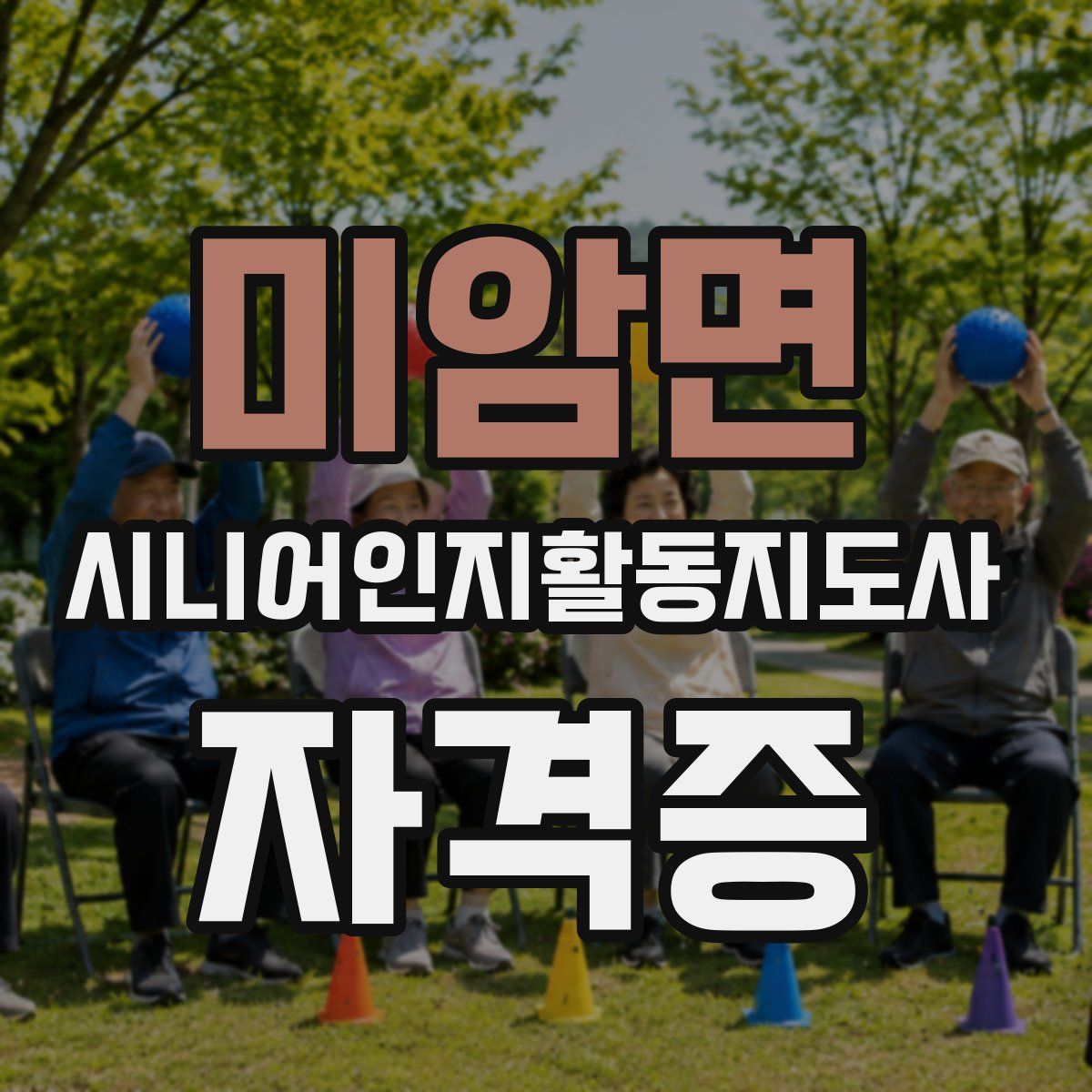 미암면 시니어인지활동지도사 자격증