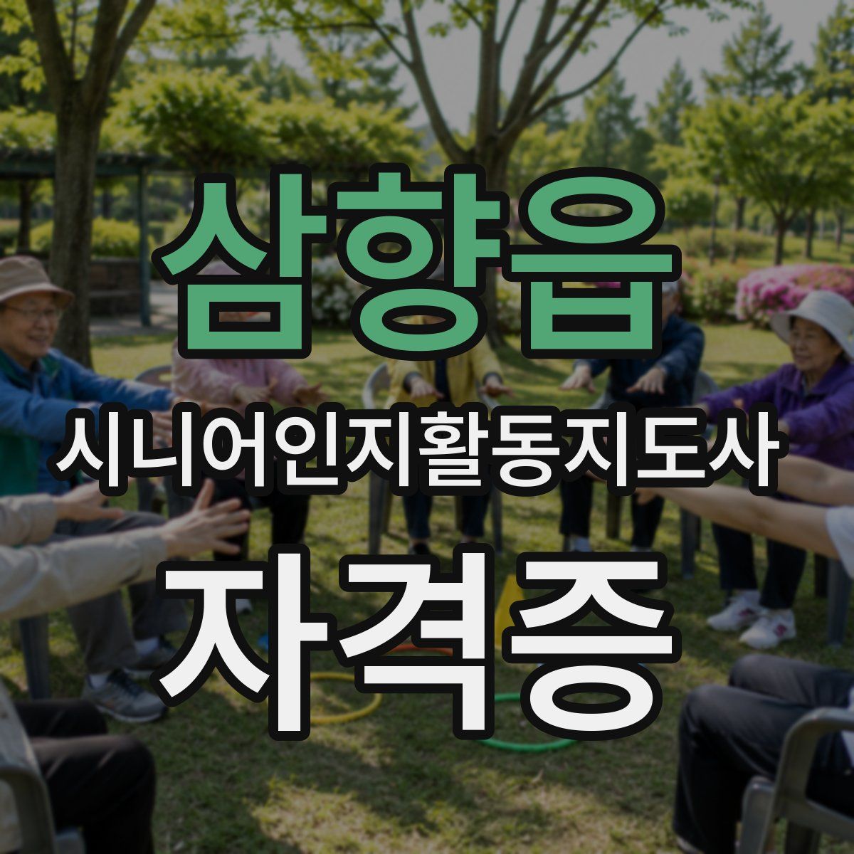 삼향읍 시니어인지활동지도사 자격증