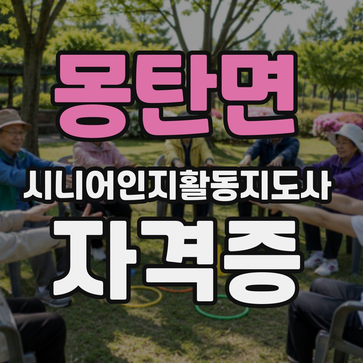 몽탄면 시니어인지활동지도사 자격증