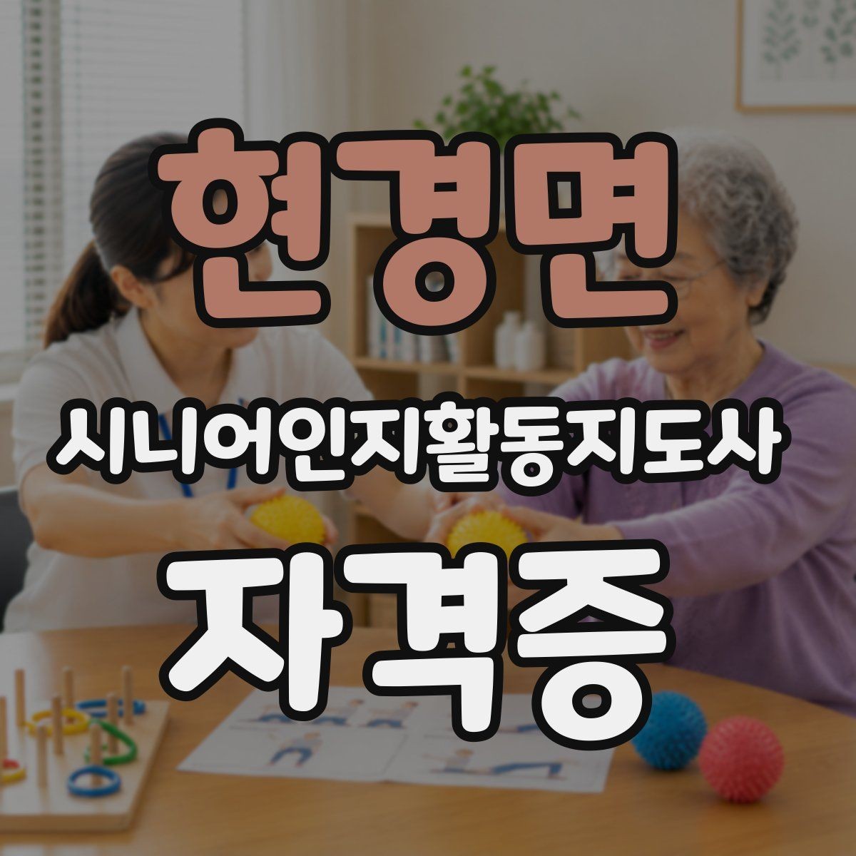 현경면 시니어인지활동지도사 자격증 준비에 유용한 정보 모음