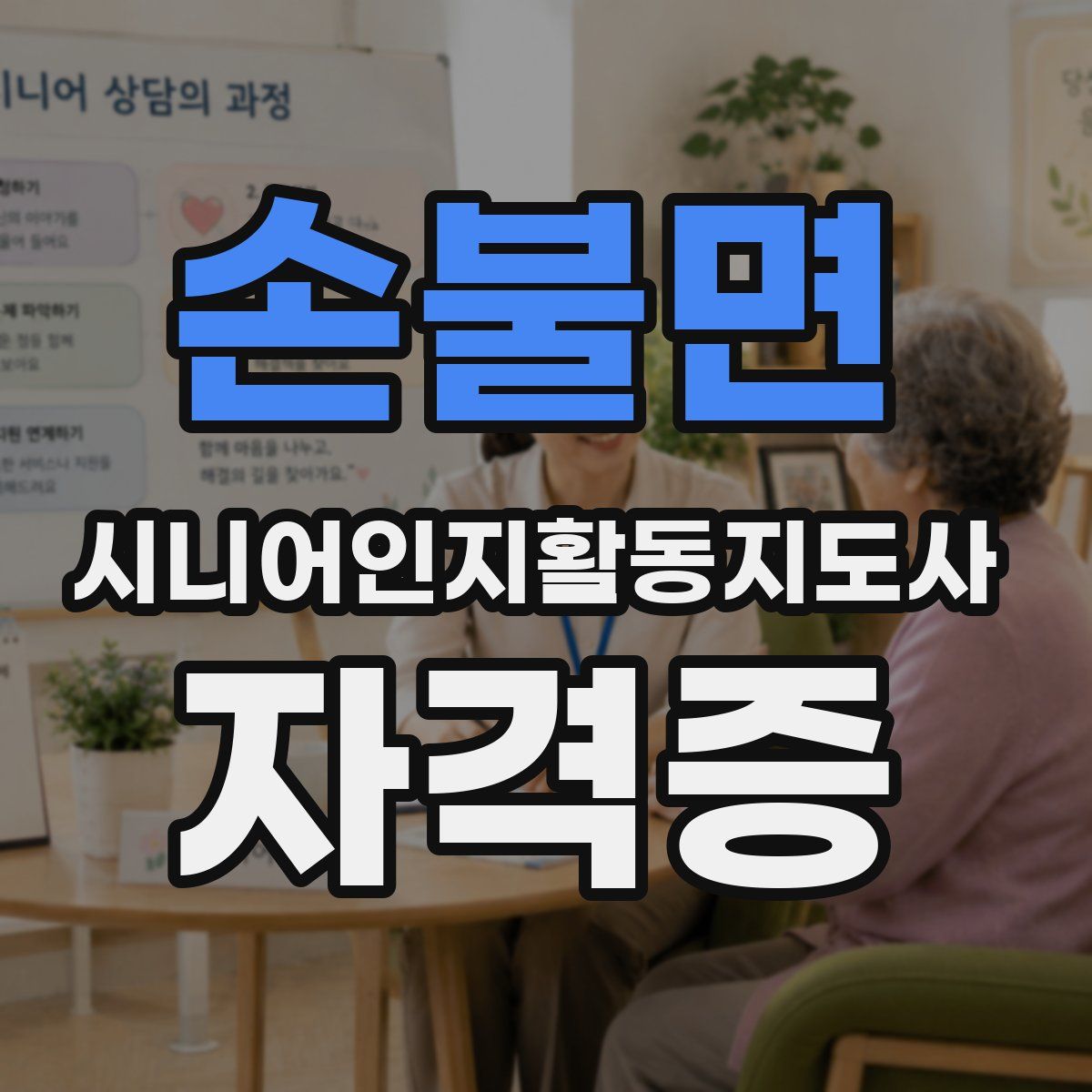 손불면 시니어인지활동지도사 자격증