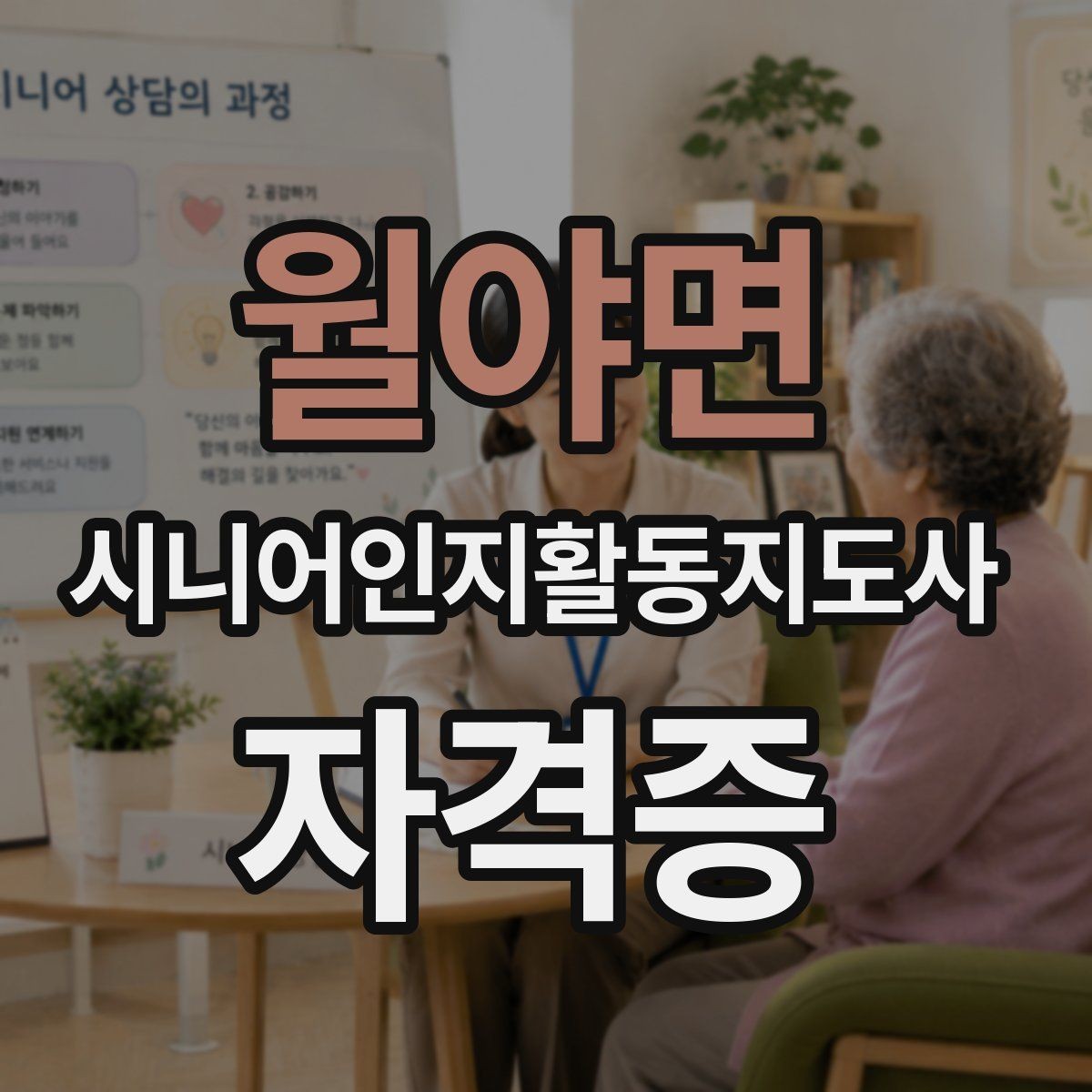 월야면 시니어인지활동지도사 자격증 취득 목적에 따라 달라지는 선택