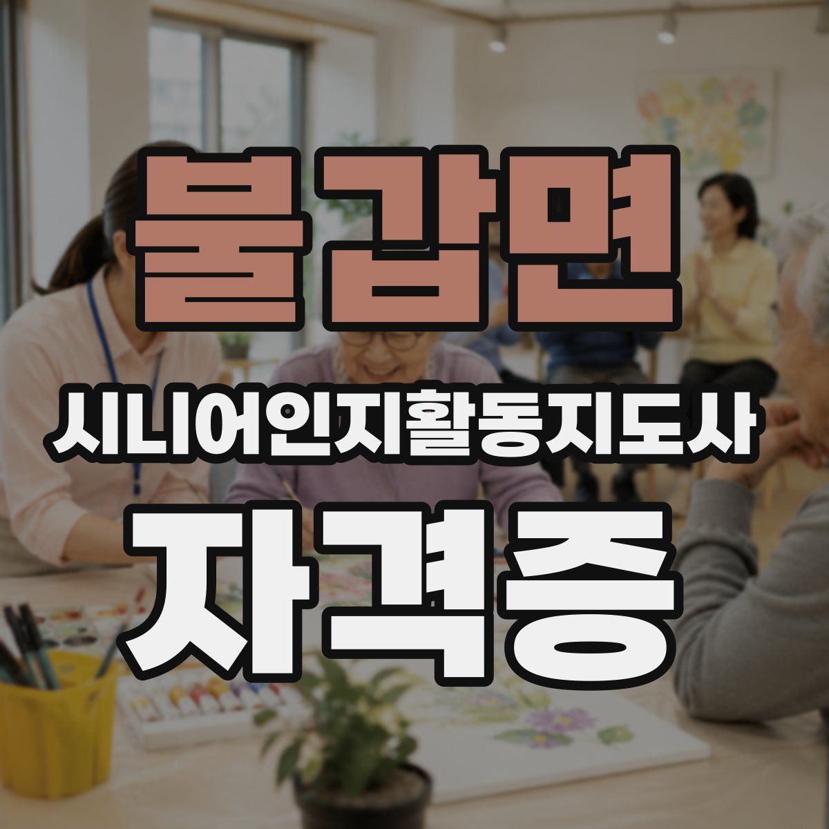 불갑면 시니어인지활동지도사 자격증