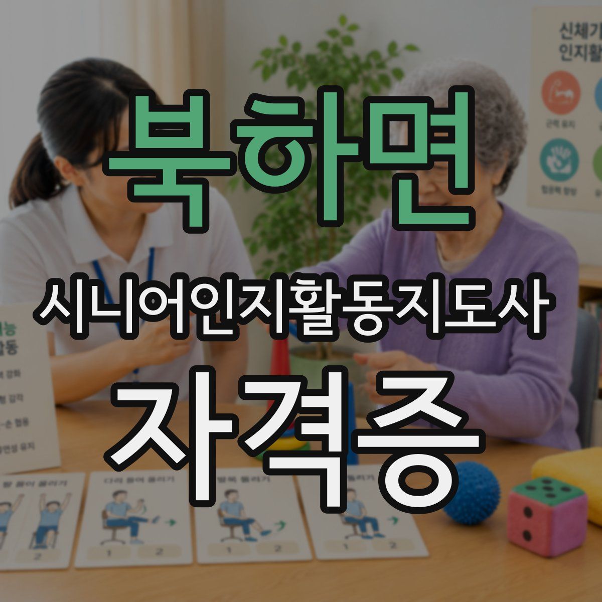 북하면 시니어인지활동지도사 자격증