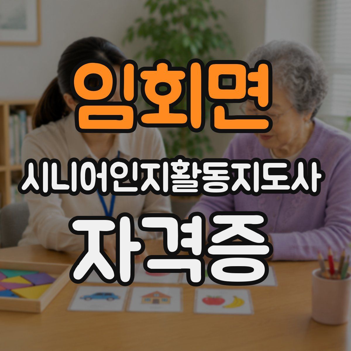 임회면 시니어인지활동지도사 자격증