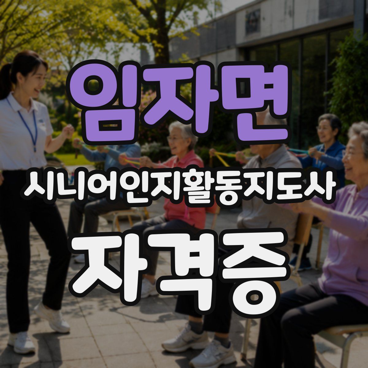임자면 시니어인지활동지도사 자격증