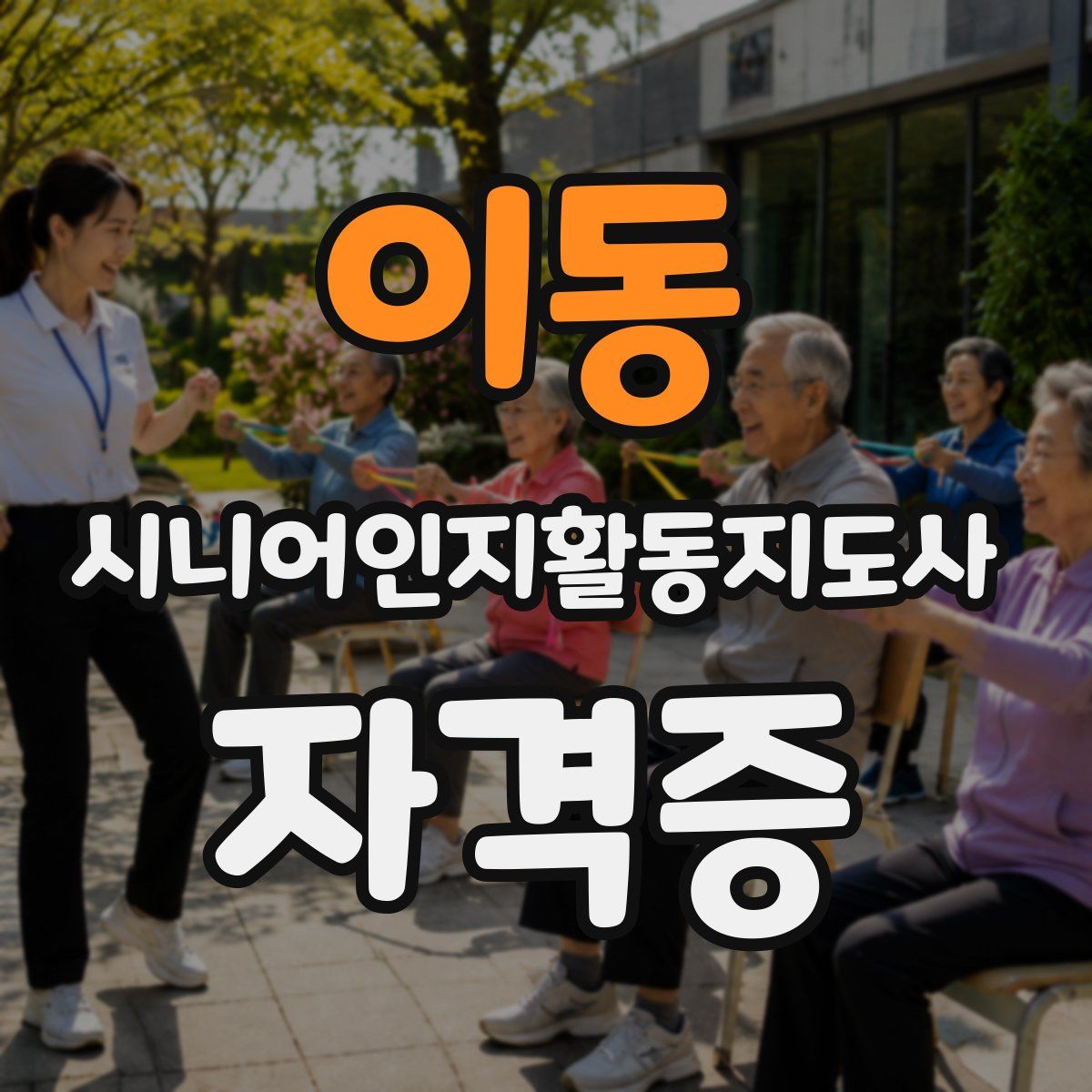 이동 시니어인지활동지도사 자격증
