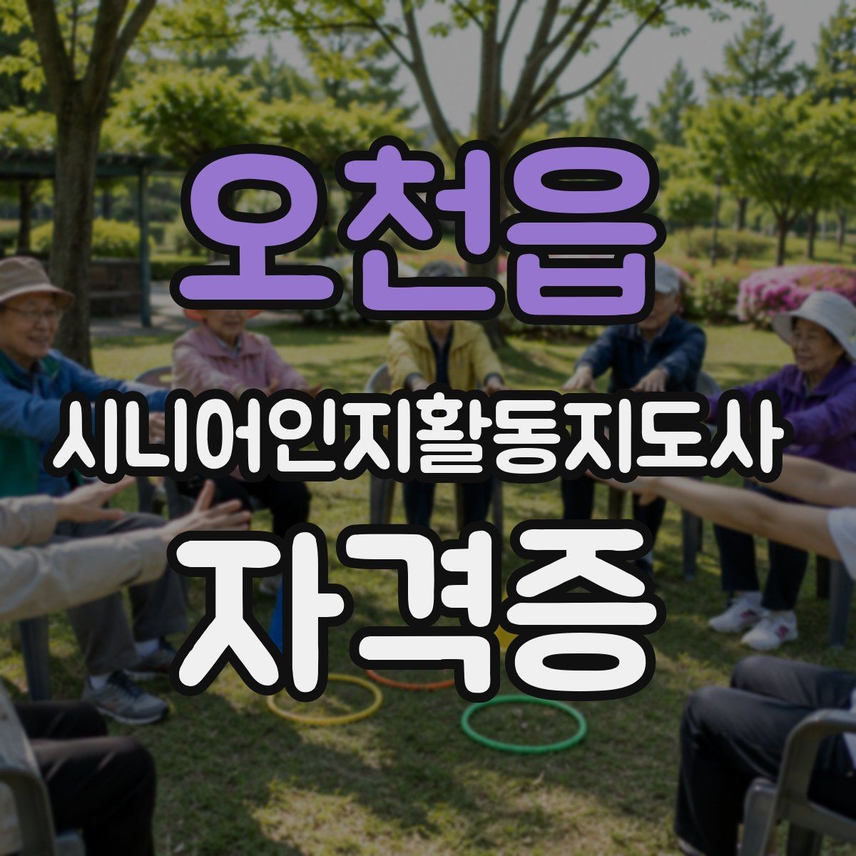 오천읍 시니어인지활동지도사 자격증 비용 대비 활용도 살펴보기