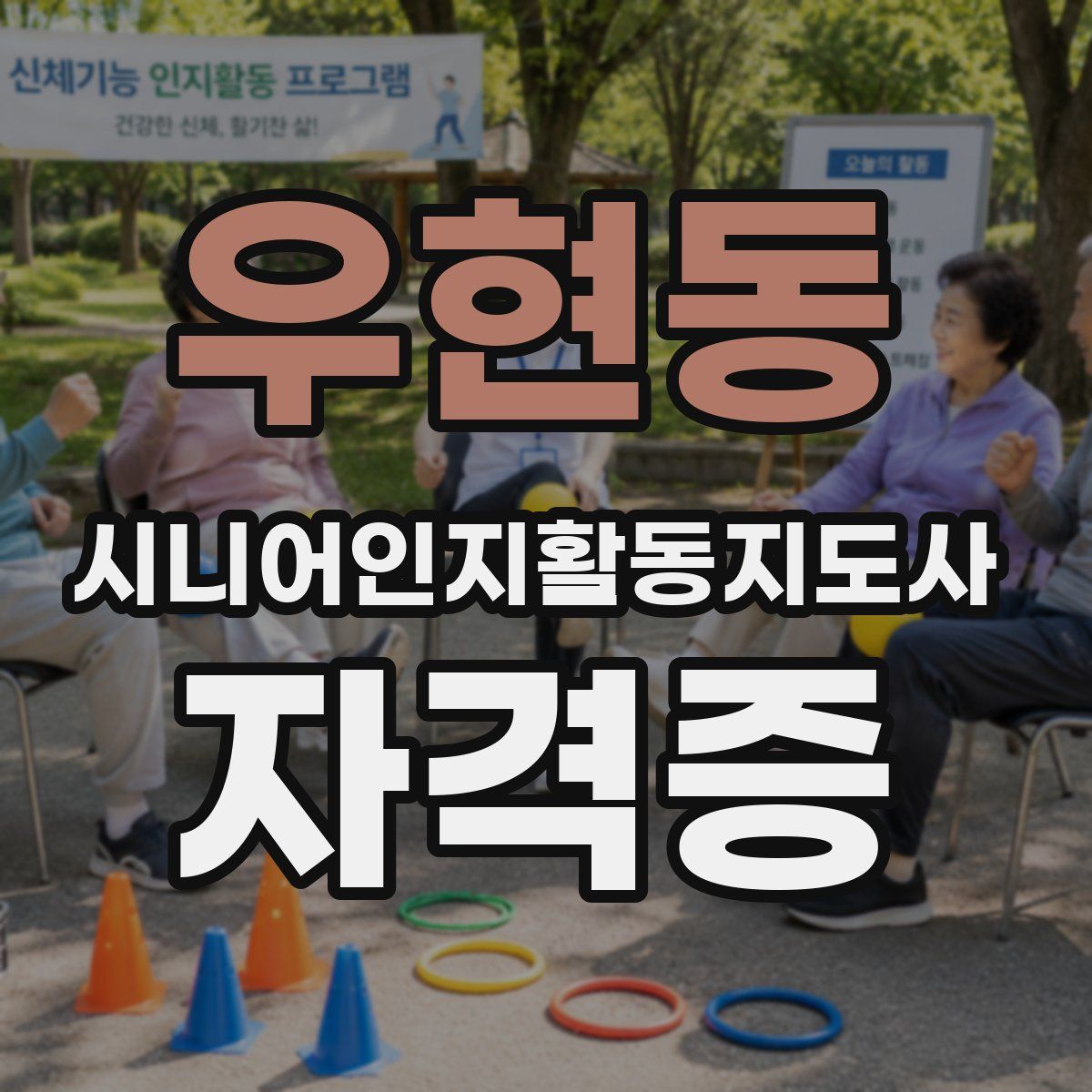 우현동 시니어인지활동지도사 자격증