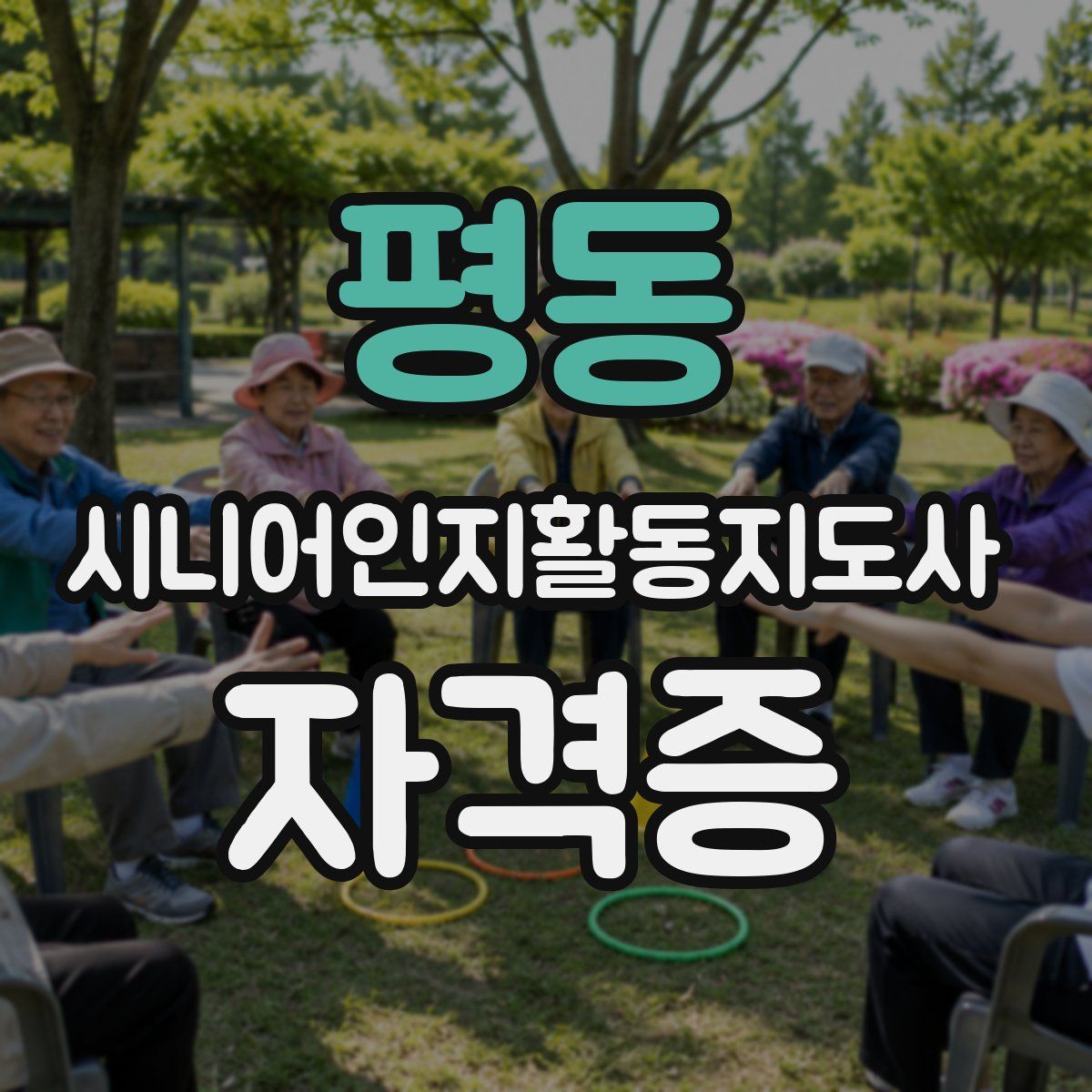평동 시니어인지활동지도사 자격증