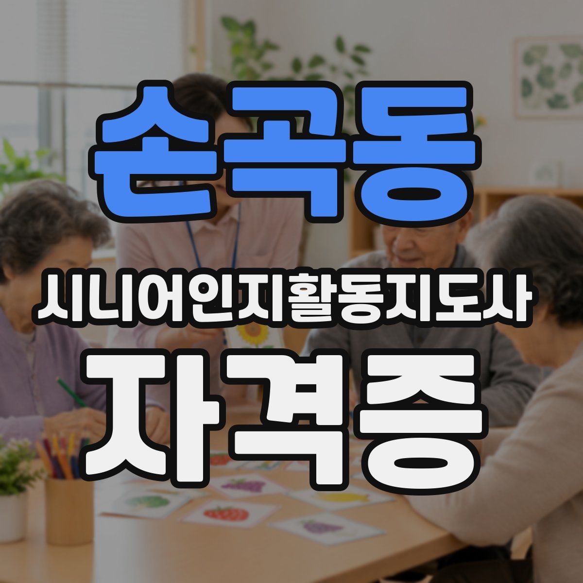 손곡동 시니어인지활동지도사 자격증