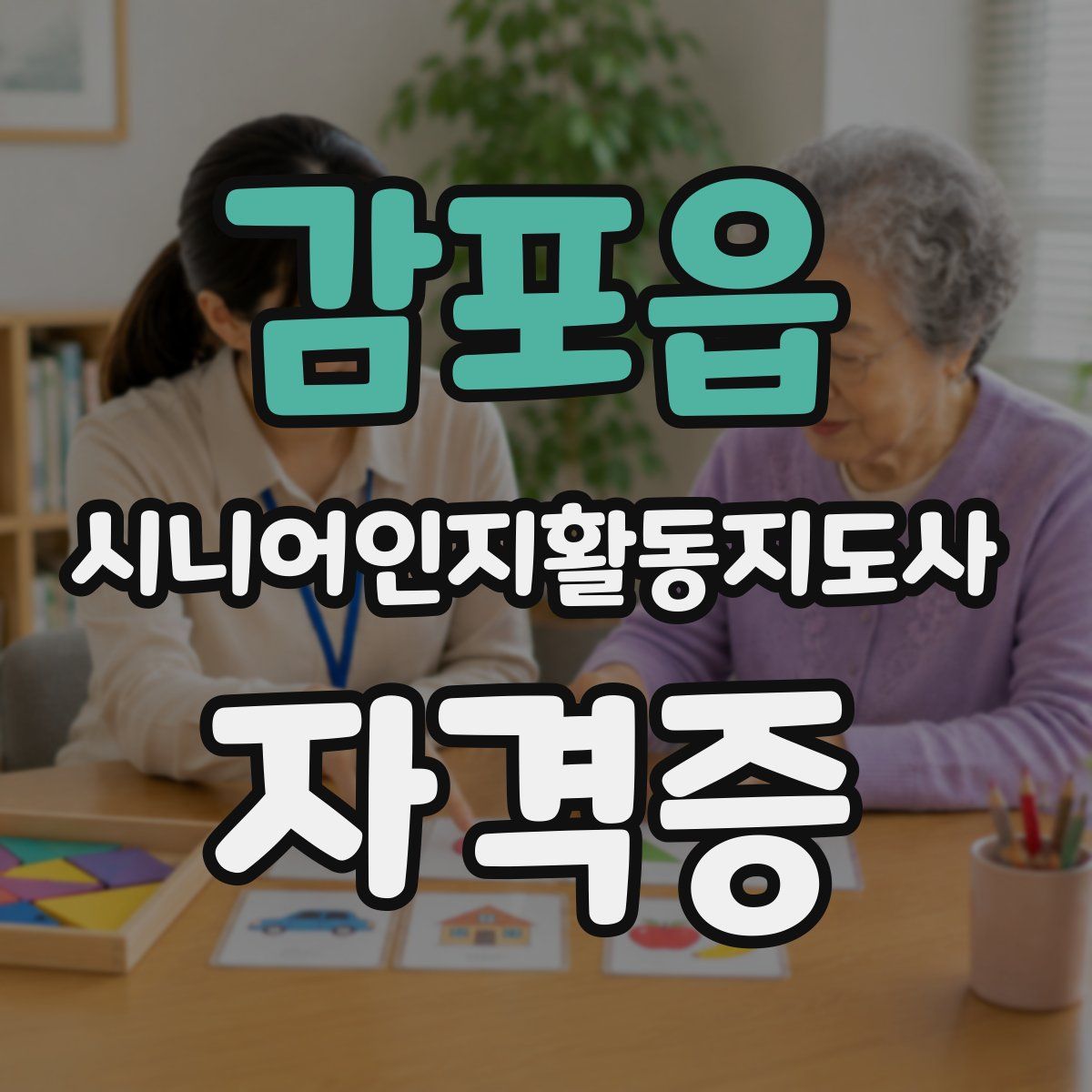 감포읍 시니어인지활동지도사 자격증