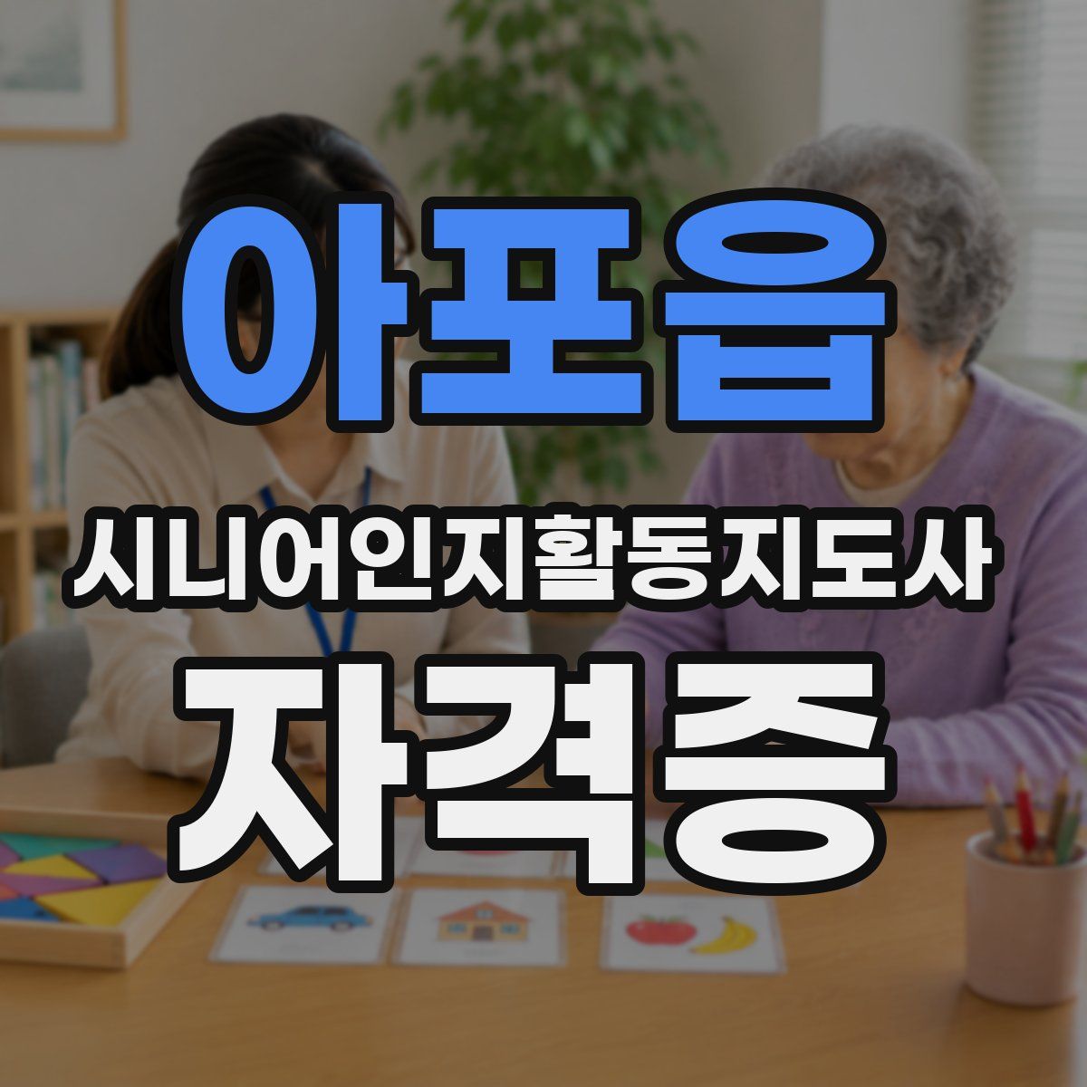 아포읍 시니어인지활동지도사 자격증