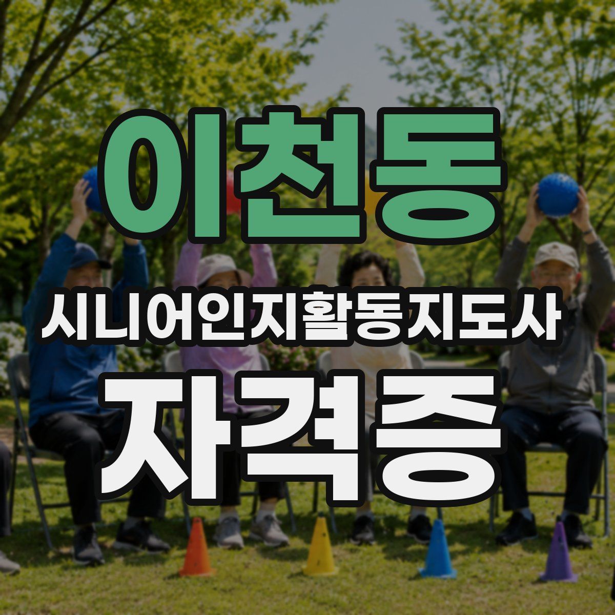 이천동 시니어인지활동지도사 자격증
