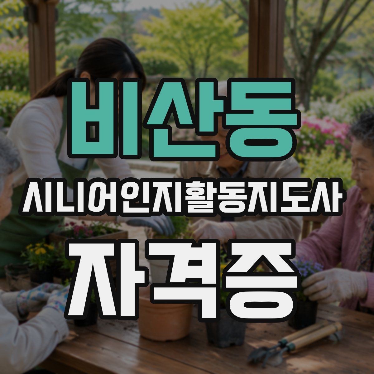 비산동 시니어인지활동지도사 자격증