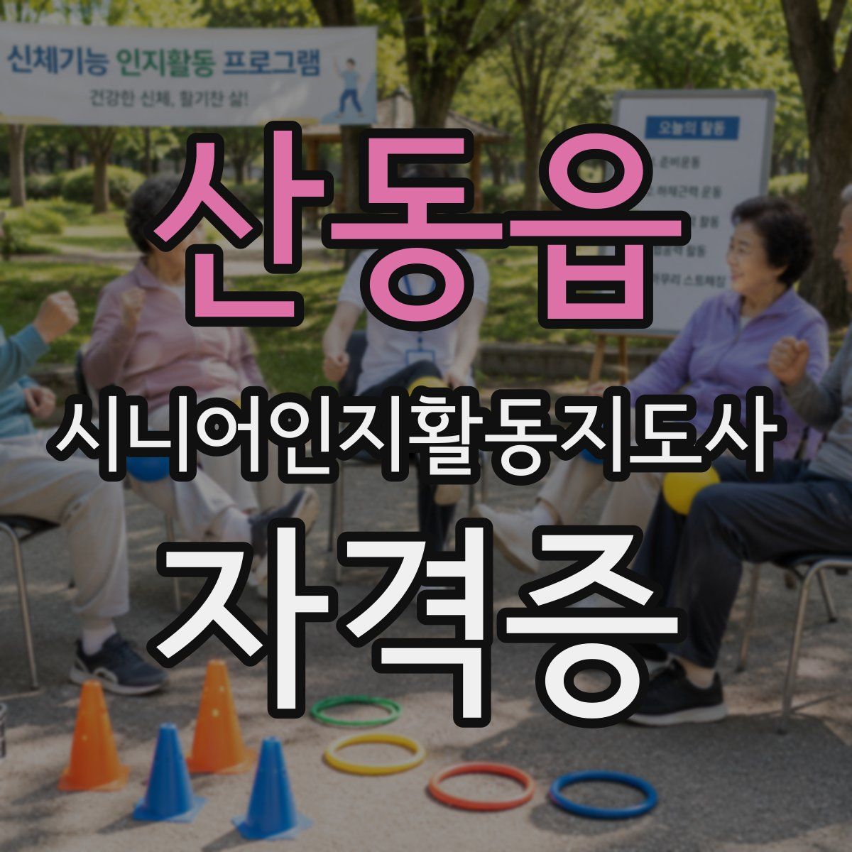 산동읍 시니어인지활동지도사 자격증