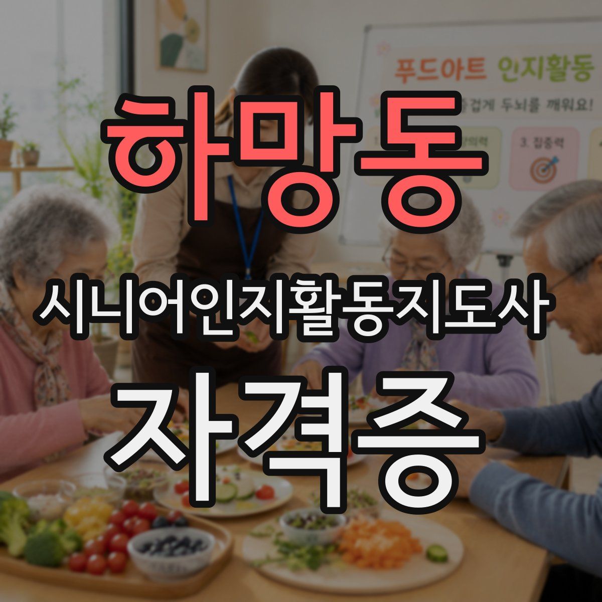 하망동 시니어인지활동지도사 자격증
