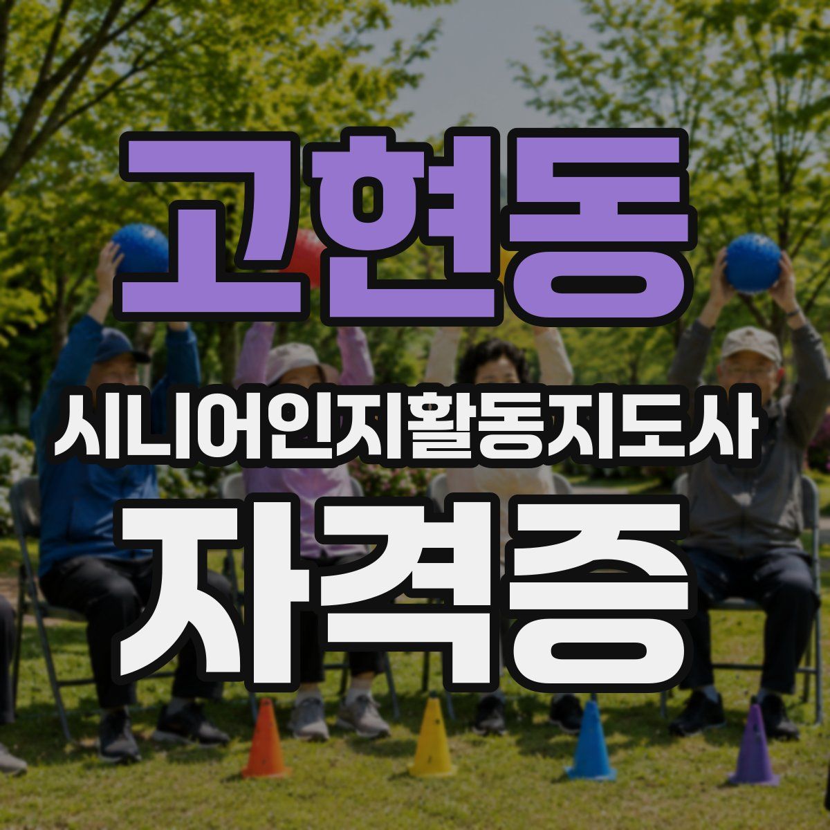 고현동 시니어인지활동지도사 자격증