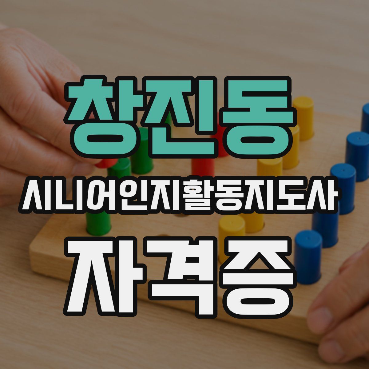 창진동 시니어인지활동지도사 자격증