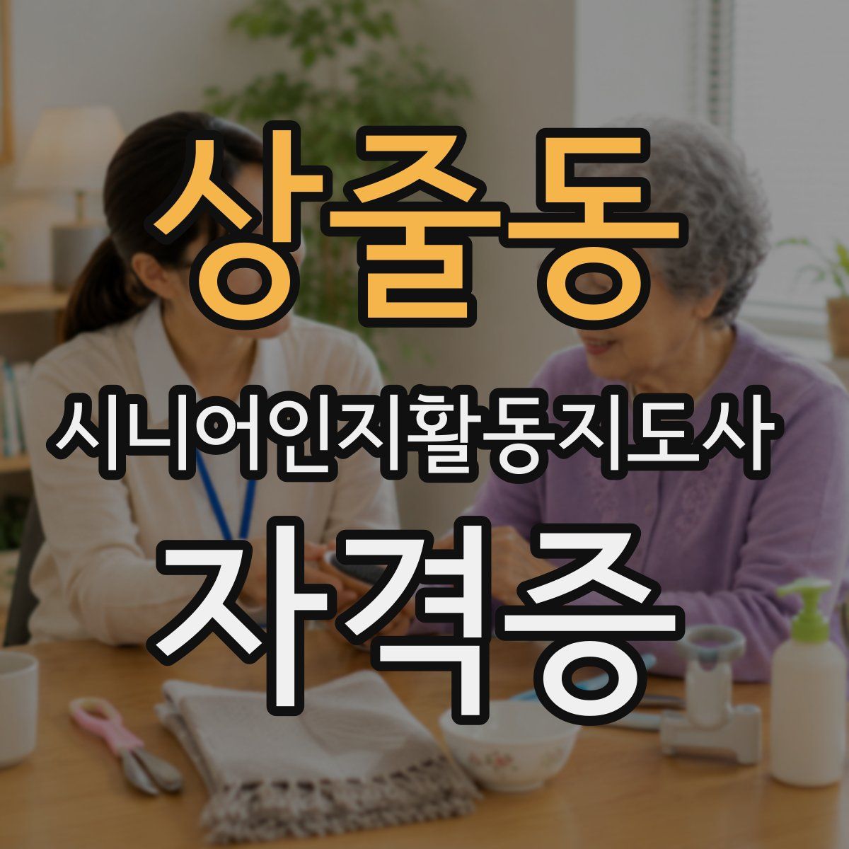 상줄동 시니어인지활동지도사 자격증