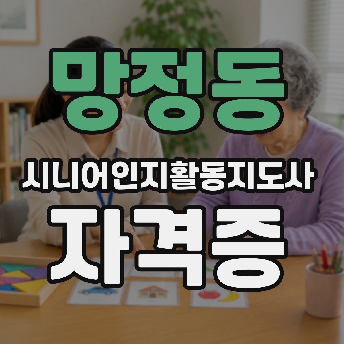 망정동 시니어인지활동지도사 자격증