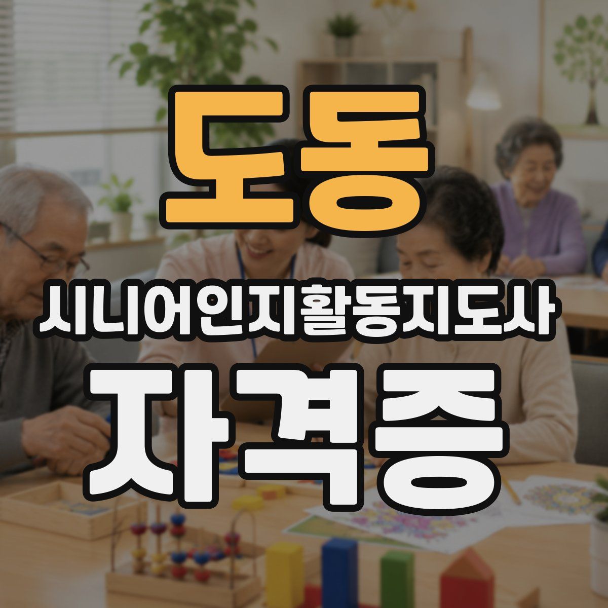 도동 시니어인지활동지도사 자격증