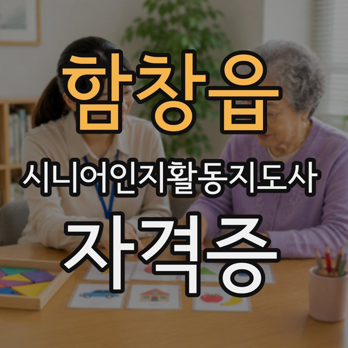 함창읍 시니어인지활동지도사 자격증 취득 후 진로를 생각하는 법