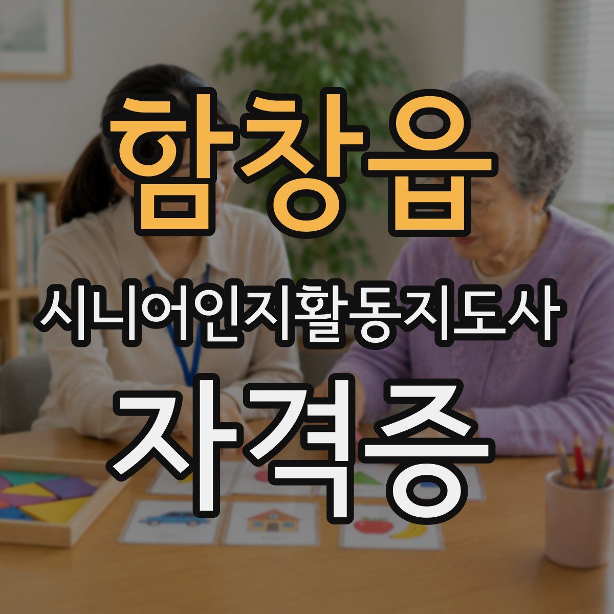 함창읍 시니어인지활동지도사 자격증