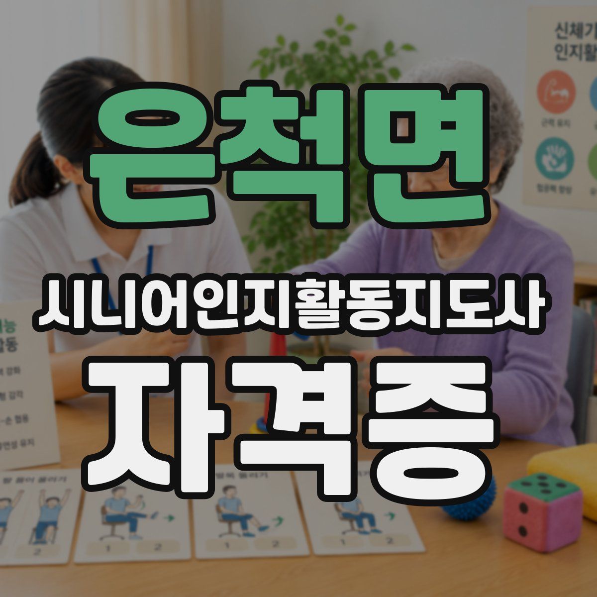 은척면 시니어인지활동지도사 자격증