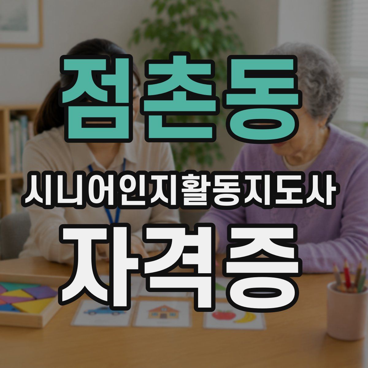 점촌동 시니어인지활동지도사 자격증