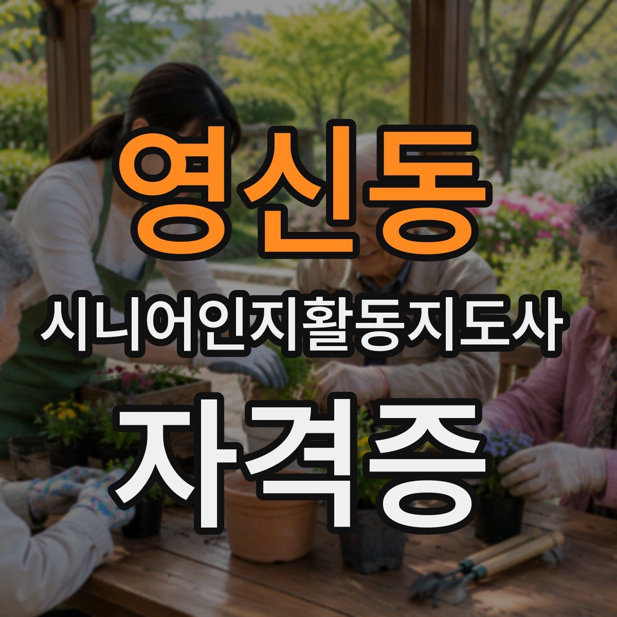 영신동 시니어인지활동지도사 자격증
