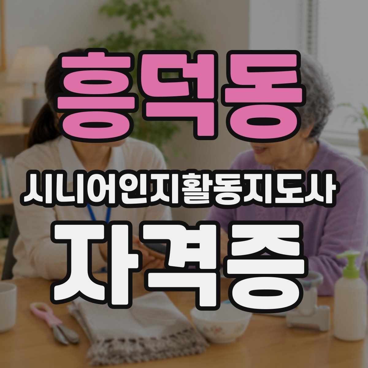 흥덕동 시니어인지활동지도사 자격증
