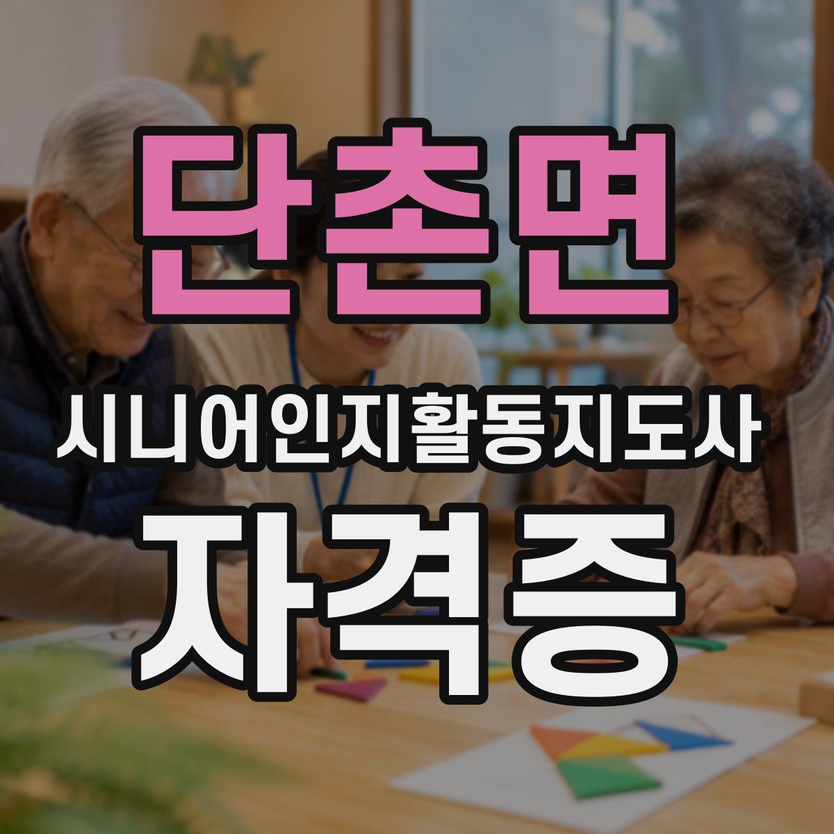 단촌면 시니어인지활동지도사 자격증