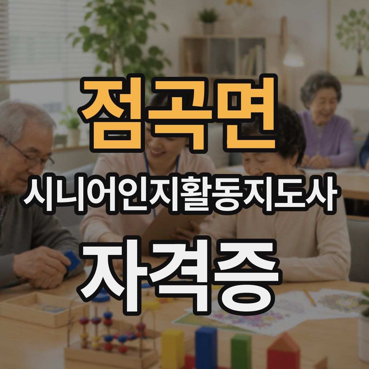 점곡면 시니어인지활동지도사 자격증