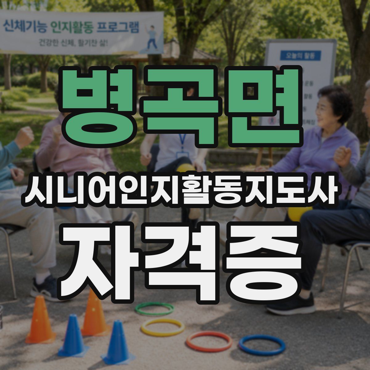 병곡면 시니어인지활동지도사 자격증