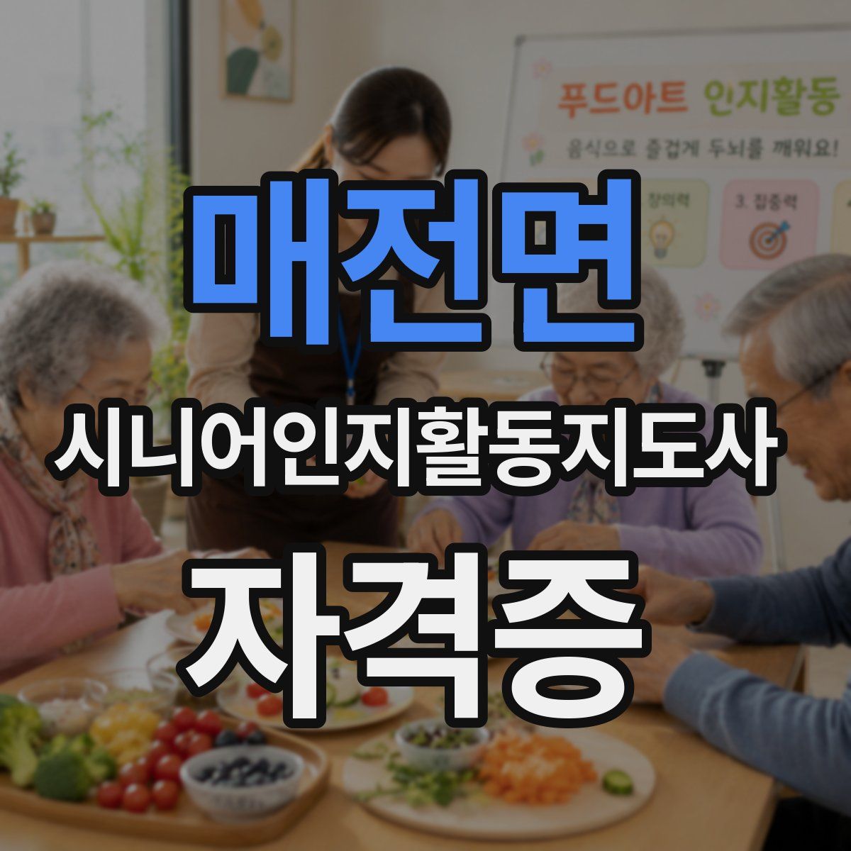 매전면 시니어인지활동지도사 자격증