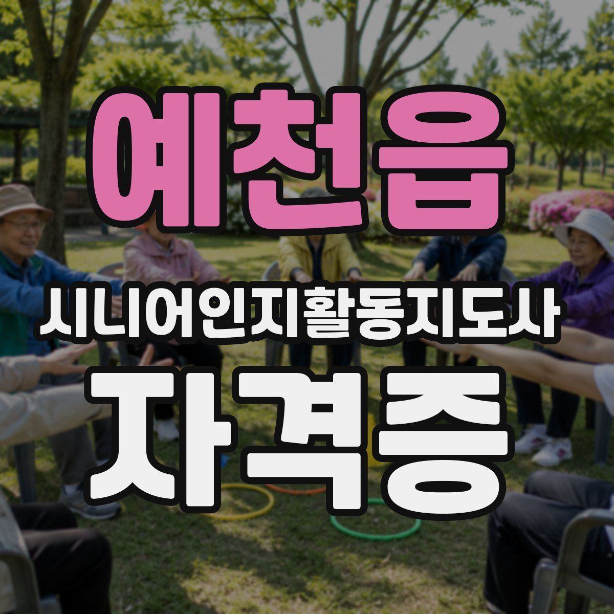 예천읍 시니어인지활동지도사 자격증