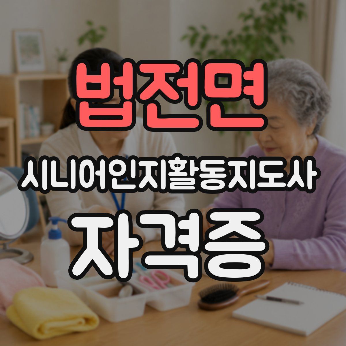 법전면 시니어인지활동지도사 자격증