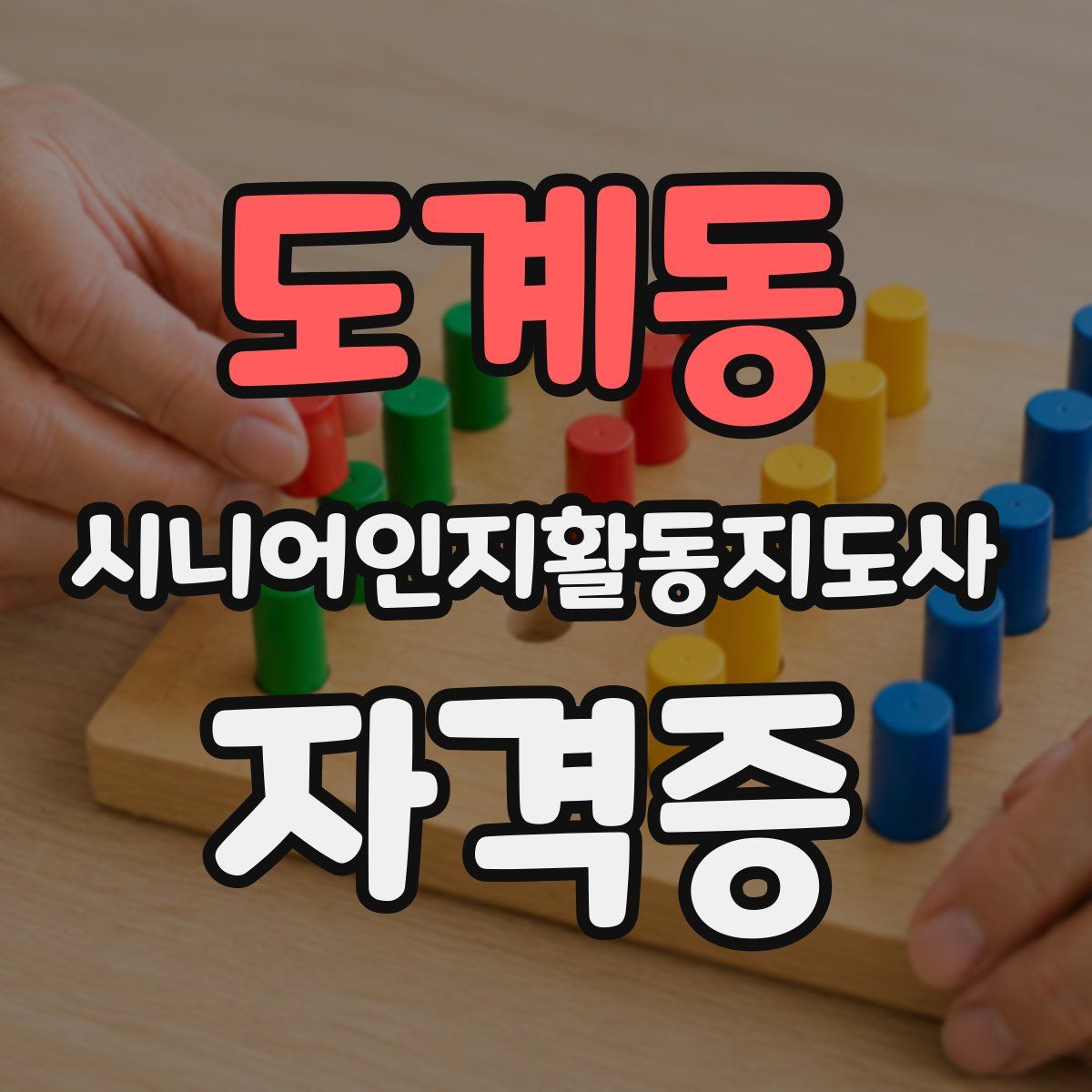 도계동 시니어인지활동지도사 자격증